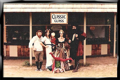 Picture our family at the Texas Renaissance Festival with the "King and Queen" in 1983.